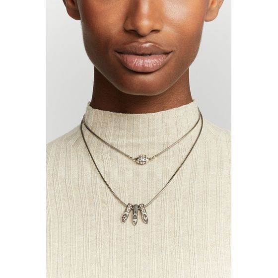 Colar Longo Style Prata Boho